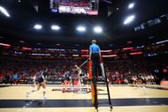 Rebekah Allick at the 2024 Division I Women's Volleyball Semifinals - Source: Getty